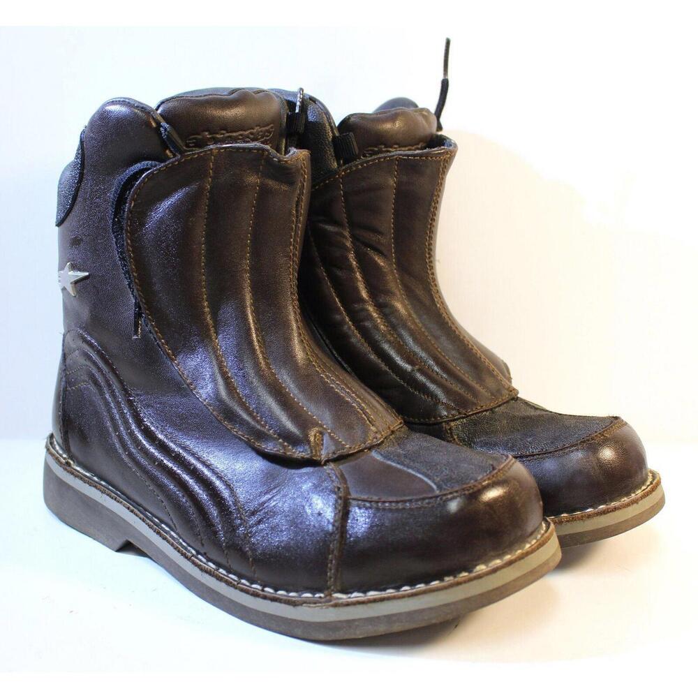 Alpinestars MK-2 Brown Leather Motorcycle BOOTS  Size 6.5 222702